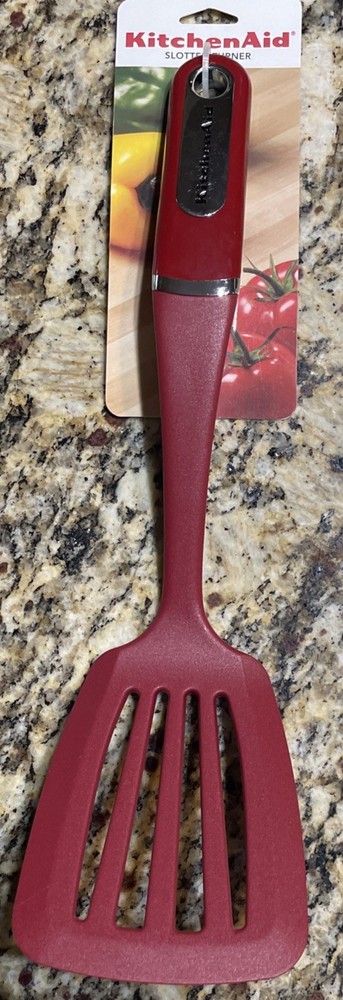 KitchenAid Classic Slotted Spatula Turner Empire Red Heat Resistant 14” Large