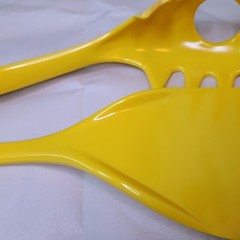 Melamine Kitchen Spatula Pasta Spoon Sunshine Yellow Utensil Unbranded ~Vintage~