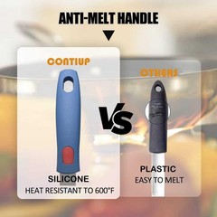 Wide Silicone Spatula for more than 12″ Non Stick Frying Pan Cooking Large Pa…