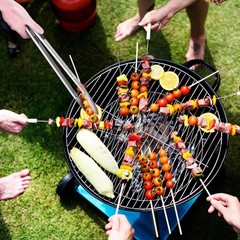 16 Inches Stainless Steel Kitchen Tongs Extra Long Locking BBQ Grill Food Server