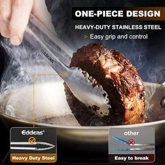 Set of 3 Tong For Cooking Heat Resistant 600Degrees Stainless Steel Kitchen Tong