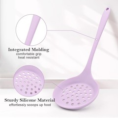 Kitchen Cooking Nonstick Silicone Utensils Set 11 pcs – Purple | Spatula Set …
