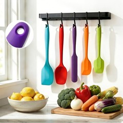 5 Pack Non Stick Silicone Spatula Set Heat Resistant for Baking Cooking Mixing