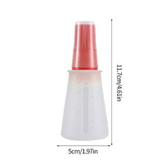 Silicone Heat-Resistant Food Grade Kitchen Baking Oil Dispenser with Small Brush