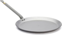 De Buyer Mineral B Round Carbon Steel Crepe/Tortilla Nonstick Pan, 10.25 inches