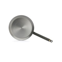 De Buyer Mineral B Round Carbon Steel Crepe/Tortilla Nonstick Pan, 12-Inch