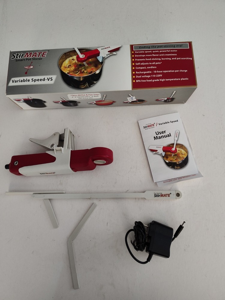 StirMate Smart Pot Stirrer Rechargeable Compact Cordless Complete