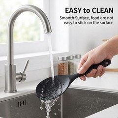 Non-Stick Heat-Resistant Silicone Rice Spoon Easy to Clean Rice Paddle Spoon USA