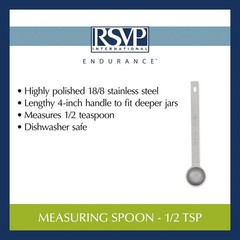 Highly Polished Stainless Steel Endurance Measuring Spoon Kitchen Utensil Tools