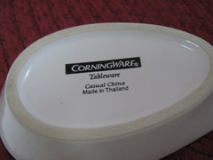 CORNINGWARE TABLEWARE CASUAL CHINA SOLID WHITE CERAMIC SPOON REST