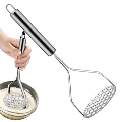 Potato Masher Hangable Stainless Steel Ricer & Vegetable Crusher Kitchen Gadget