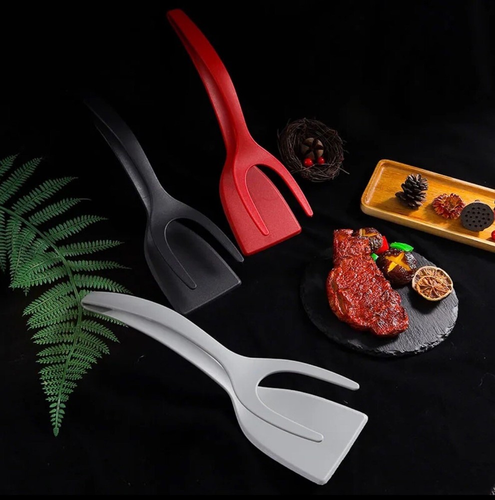Egg Flipper Spatula Tongs Set of 3 PCS