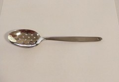 Gray Kunz Perforated Spoon Small 7.5′ 18/10 Stainless Silver