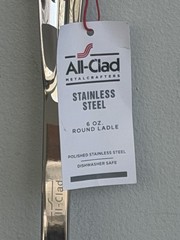 ALL-CLAD Stainless Steel 14.5″ Long 6 oz. Round Ladle NEW!