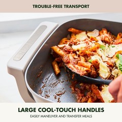 GreenPan Advanced 12” X 15” Electric Skillet with Lid, 7QT Capacity for Famil…