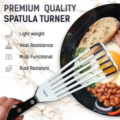 Spatula Stainless Steel Kitchen Utensils for Cooking Turner 13 inch