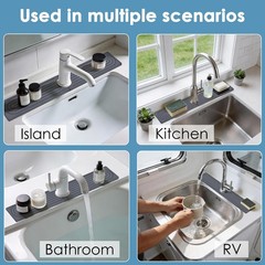 Diatomite Stone Faucet Mat for Kitchen Sink Sink Stone Quick Dry Around Fauce…