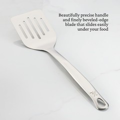 Provisions Chef’s Tools, Slotted Spatula/Turner, (13-Inch), Artisan-Polished …