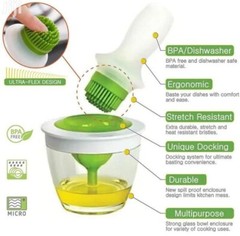 Oil Basting Brush Set Chef’s Basting Tool; Food-Grade Organic Silicone 3 in 1