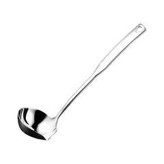 Silver Kitchen Soup Ladle 30cm/11.8 Inch 304 Stainless Steel Pour Spout Metal