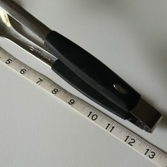 OXO Stainless Steel Kitchen Tongs with Black Plastic Grip Handles