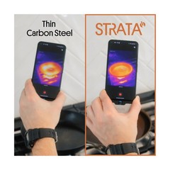 STRATA Carbon Steel Clad 10.5″ Frying Pan Skillet, 3-Ply Carbon Steel Cookwar…