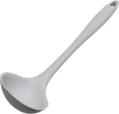 Premium Silicone Cooking Ladle, 11.25 inch, Gray