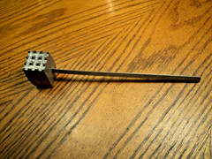 Vintage Aluminum Meat Tenderizing Hammer Kitchen Tool 7-5/8″ Long China