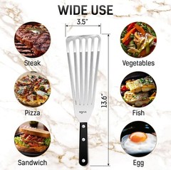Spatula Stainless Steel Kitchen Utensils for Cooking Turner 13 inch