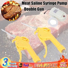 Meat Injector Gun Pump with Hose, Stainless Steel Electric Marinade Injector