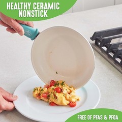 GreenLife Nonstick 8″ Frying Pan Skillet, Turquoise