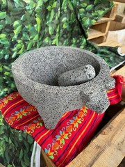 Molcajete Stone 10in With A Pigs Face Shape