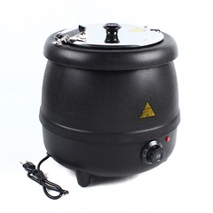 10L Stainless Steel Pot Electric Commercial Soup Kettle Jug Mulled Wine Warmer