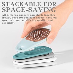 Kitchen Gadgets Set 5 Pieces Stackable Cooking Tools Space Saving Small Kitchen