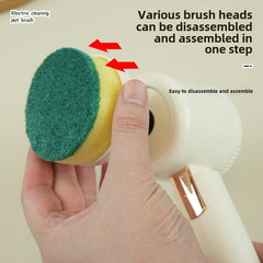 Electric Cleaning Brush Multifunctional Handheld Power Scrubber Kitchen Bathroom