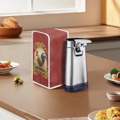Annejudy Electric Can Opener Covers Stain Protection Small, Rooster Sunflower