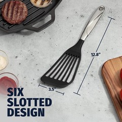 Dishwasher Safe 12.8” Fish Spatula – Durable Non-Stick Turner for Everyday Use
