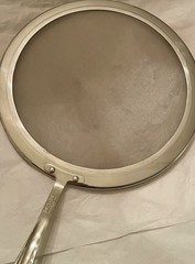 All-Clad Splatter Screen 13” Stainless Steel Grease Oil Mesh Guard Curved Handle