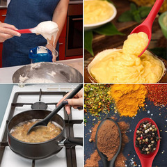 Long Handle Silicone Mixing Spoon, 12″ Stirring Spoons Nonstick Heat-Resistant R