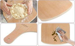 2 Pack Wooden Pizza Peel, 12 Inch Large Pizza Paddle Set for Oven, Stone, Pan or