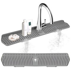 30 Inch Sink Splash Guard Silicone Sink Mat for Kitchen Faucet Bathroom