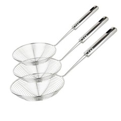Spider Strainer Skimmer Spoon Set Of 3 Sizes Frying Spoon Stainless Steel Fryer