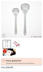 Mad Hungry Kitchamajig 2-Piece Set. NIB & Gray, Red or Aqua Colors