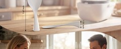 2 Pcs Plastic Rice Paddle,Non Stick Standing Rice Spoon Scooper Spatula,Heat