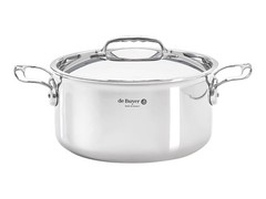 De Buyer Affinity Stainless Steel Roast Pot with Lid 28cm Pot DB3742-28