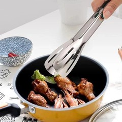Stainless Steel Steak Clamp Food Bread Meat Clip Tongs BBQ Kitchen Cooking Tools