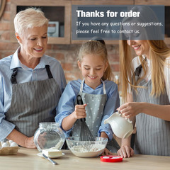 Dishwasher Safe Silicone Whisk, Sealed Waterproof Design Set of 3, Professional