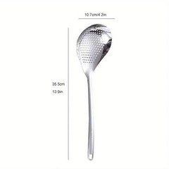 Large Stainless Steel Skimmer Spoon Colander Strainer Ladle Frying Kitchen Tool