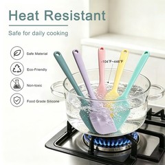 5 Pack Non Stick Silicone Spatula Set Heat Resistant for Baking Cooking Mixing