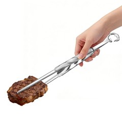304 Stainless Steel Grill Tong 12.5 In Long-Handled Dishwasher Safe